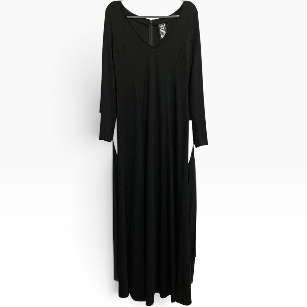KILLSTAR Under Her Spell Maxi Dress L NWT Gothic Witch Cape Sleeve Black - Picture 4 of 9